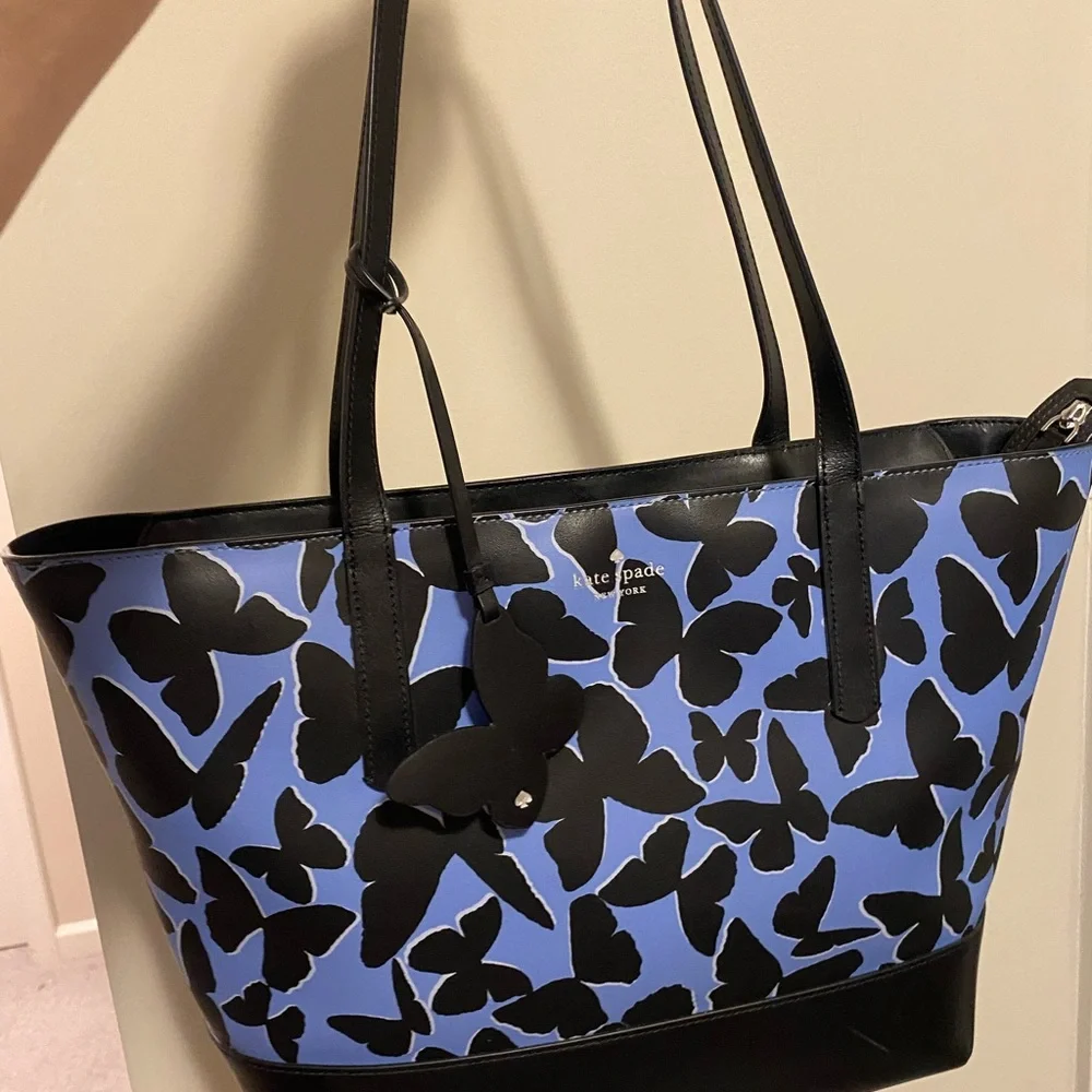 Kate Spade Butterfly Adley Tote Bag - Picture 2 of 6
